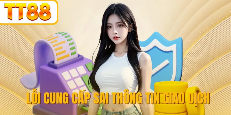 Lỗi cung cấp sai thông tin giao dịch